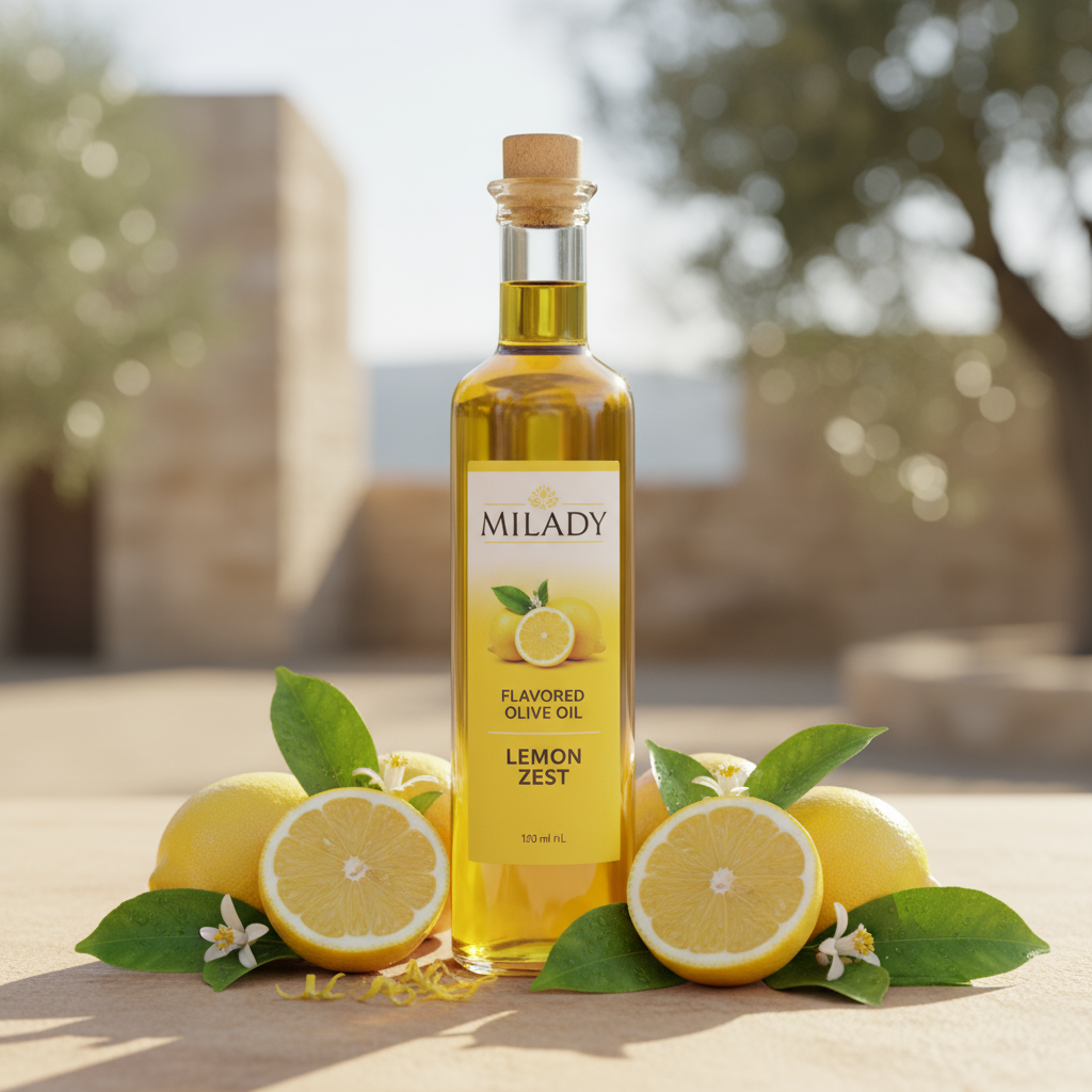 MILADY Lemon Zest | Bright Citrus Infused Olive Oil 250ml - Mediterranean Sunshine ☀️🍋