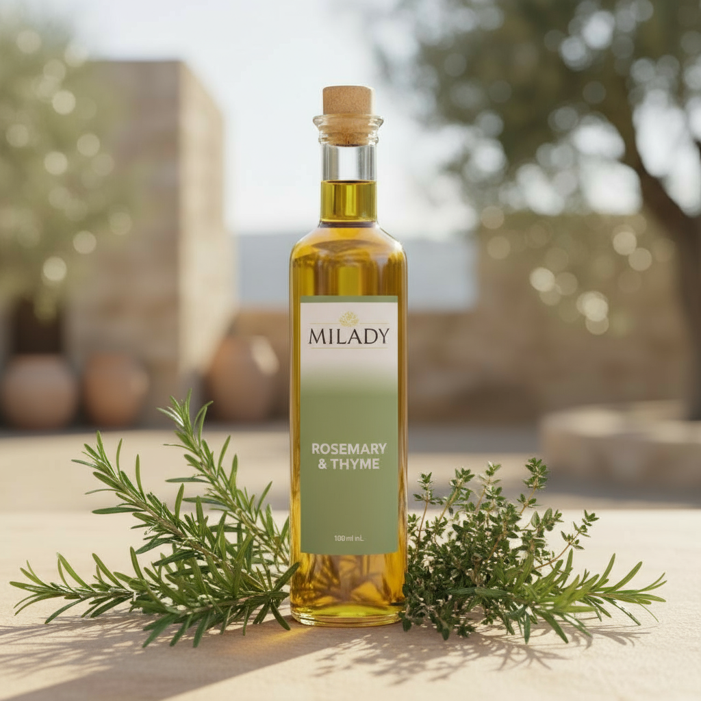 MILADY Rosemary & Thyme | Herbal Infused Olive Oil 250ml - Nature's Perfect Symphony 🎵🌿